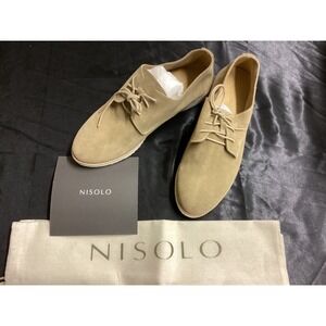 Nisolo Sedon Travel Derby Shoe Suede Women - Stone
